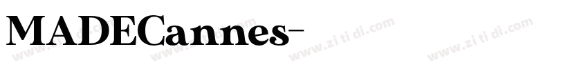 MADECannes字体转换