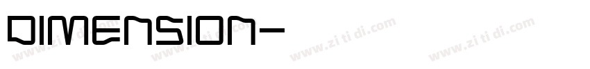 Dimension字体转换