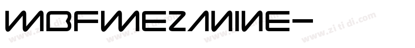 MBFMezanine字体转换