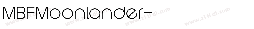 MBFMoonlander字体转换