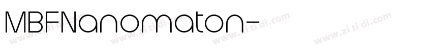 MBFNanomaton字体转换