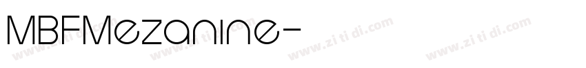 MBFMezanine字体转换