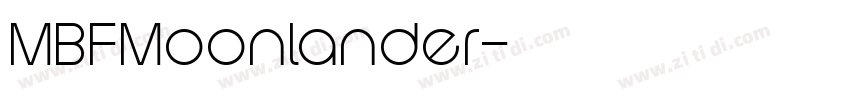 MBFMoonlander字体转换