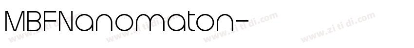 MBFNanomaton字体转换