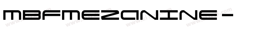 MBFMezanine字体转换