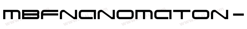 MBFNanomaton字体转换