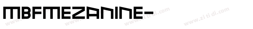 MBFMezanine字体转换