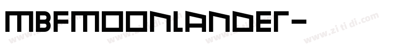 MBFMoonlander字体转换
