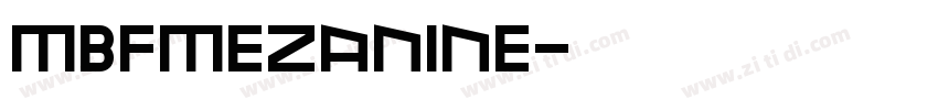 MBFMezanine字体转换