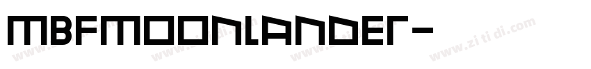 MBFMoonlander字体转换
