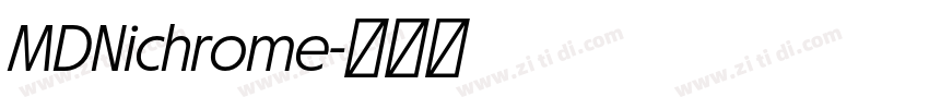 MDNichrome字体转换