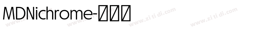 MDNichrome字体转换