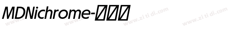 MDNichrome字体转换