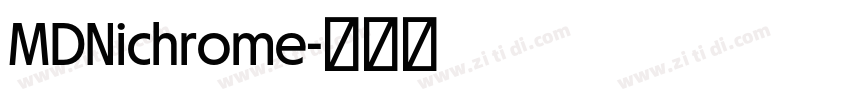 MDNichrome字体转换