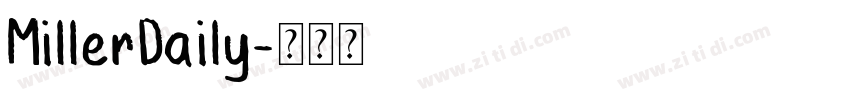 MillerDaily字体转换