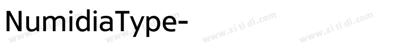 NumidiaType字体转换