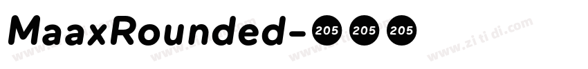 MaaxRounded字体转换 MaaxRounded字体转换