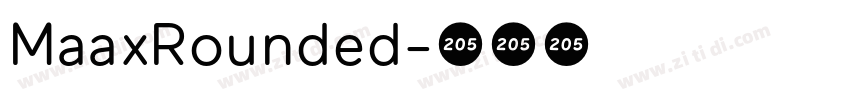 MaaxRounded字体转换 MaaxRounded字体转换