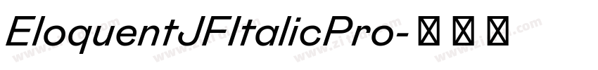 EloquentJFItalicPro字体转换