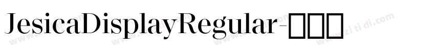 JesicaDisplayRegular字体转换