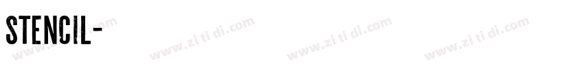 Stencil字体转换