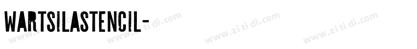 WartsilaStencil字体转换