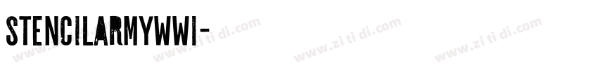 stencilArmyWWI字体转换