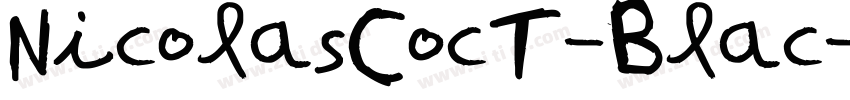 NicolasCocT-Blac字体转换