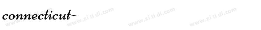 connecticut字体转换