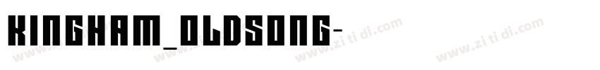 KingHam_oldsong字体转换
