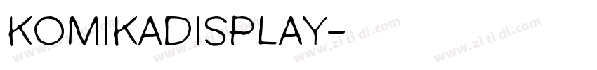 komikadisplay字体转换
