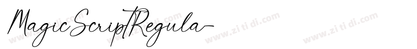 MagicScriptRegula字体转换