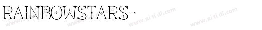RainbowStars字体转换