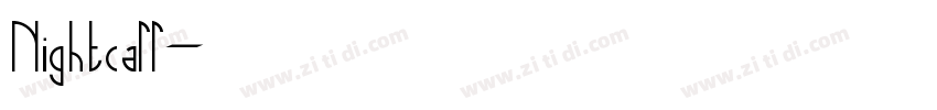 Nightcall字体转换
