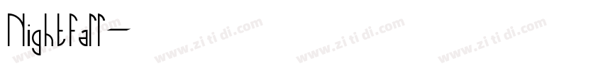 Nightfall字体转换