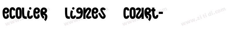 Ecolier_lignes_court字体转换