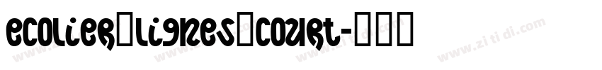 Ecolier_lignes_court字体转换