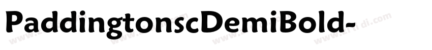 PaddingtonscDemiBold字体转换