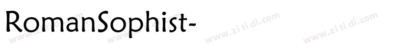 RomanSophist字体转换
