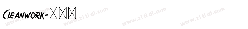 Cleanwork字体转换