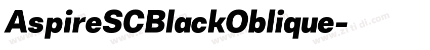 AspireSCBlackOblique字体转换 AspireSCBlackOblique字体转换