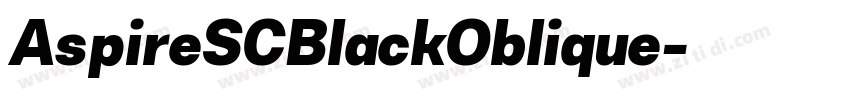 AspireSCBlackOblique字体转换 AspireSCBlackOblique字体转换