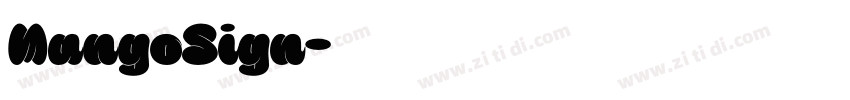 MangoSign字体转换