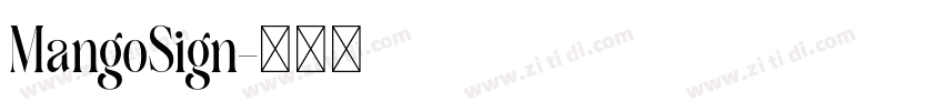 MangoSign字体转换