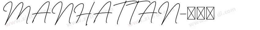 MANHATTAN字体转换