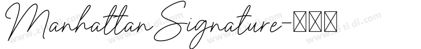ManhattanSignature字体转换