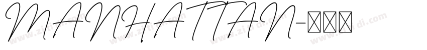 MANHATTAN字体转换