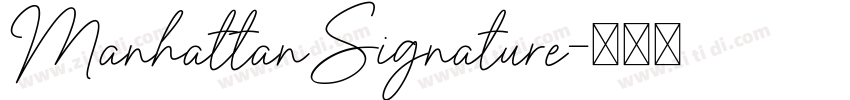 ManhattanSignature字体转换