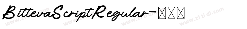BittevaScriptRegular字体转换 BittevaScriptRegular字体转换
