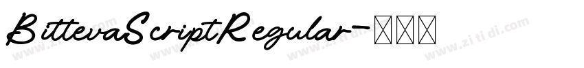 BittevaScriptRegular字体转换 BittevaScriptRegular字体转换